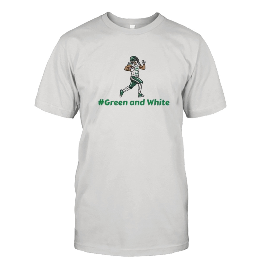Green and White 2023 shirt