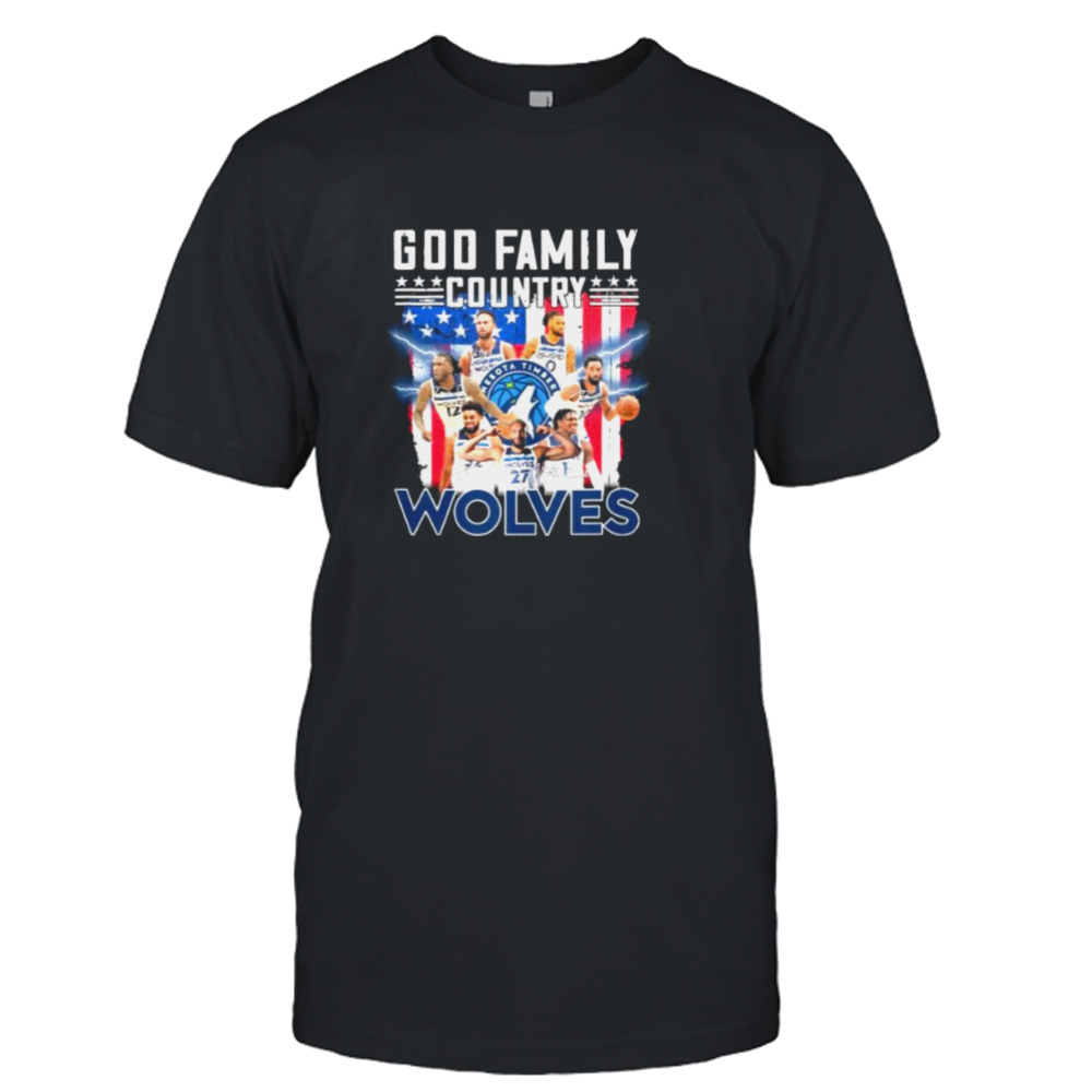 God Family Country Wolves Signature Shirt