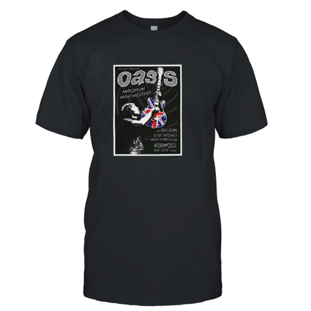 Original Silkscreen Concert Oasis With Ryan Adams And The Cardinals shirt