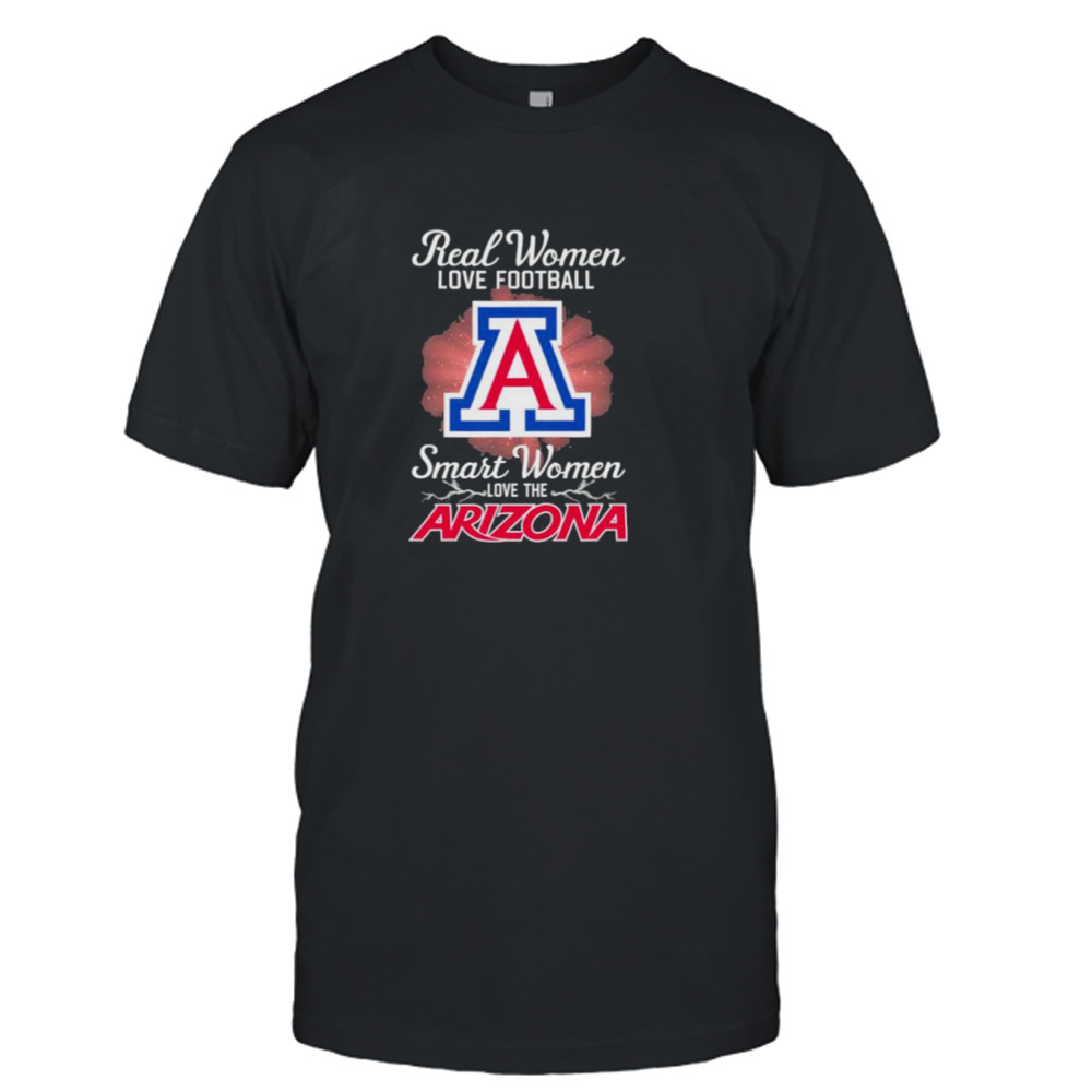 Real women love football smart women love the Arizona Wildcats 2023 logo shirt