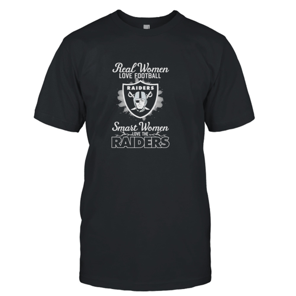 Real women love football smart women love the Las Vegas Raiders 2023 logo shirt