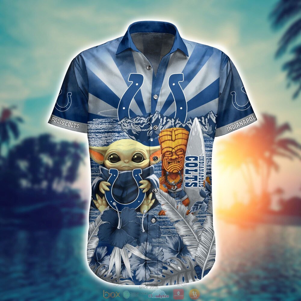 Indianapolis Colts NFL Baby Yoda 3D Hawaiian Shirt And Shorts For Men And  Women Gift Fans - Banantees