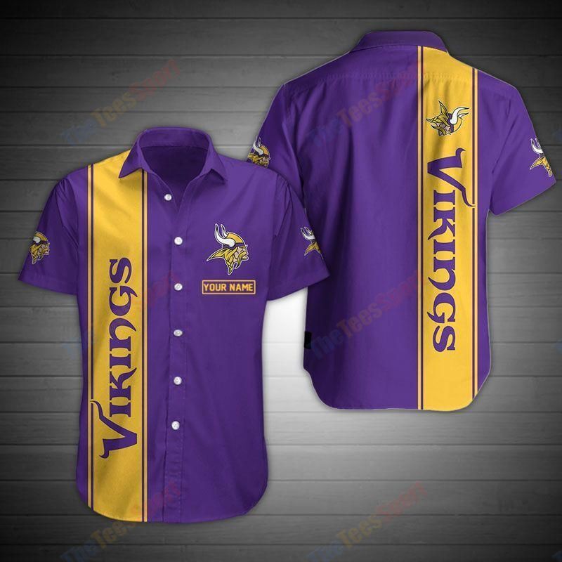 Nfl Hawaiian Shirt Minnesota Vikings 3d For Fans-1