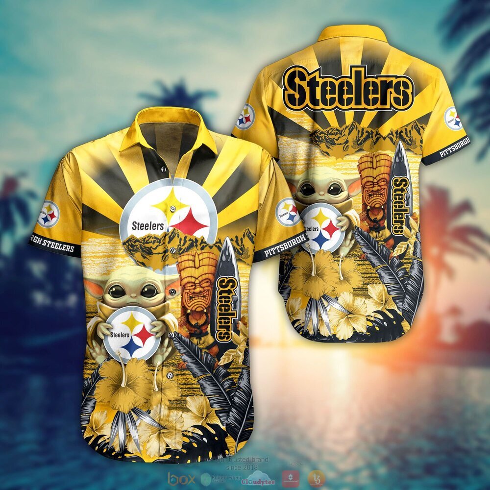 Yoda Pittsburgh Steelers Nfl Hawaii Full 3d Shirt-1