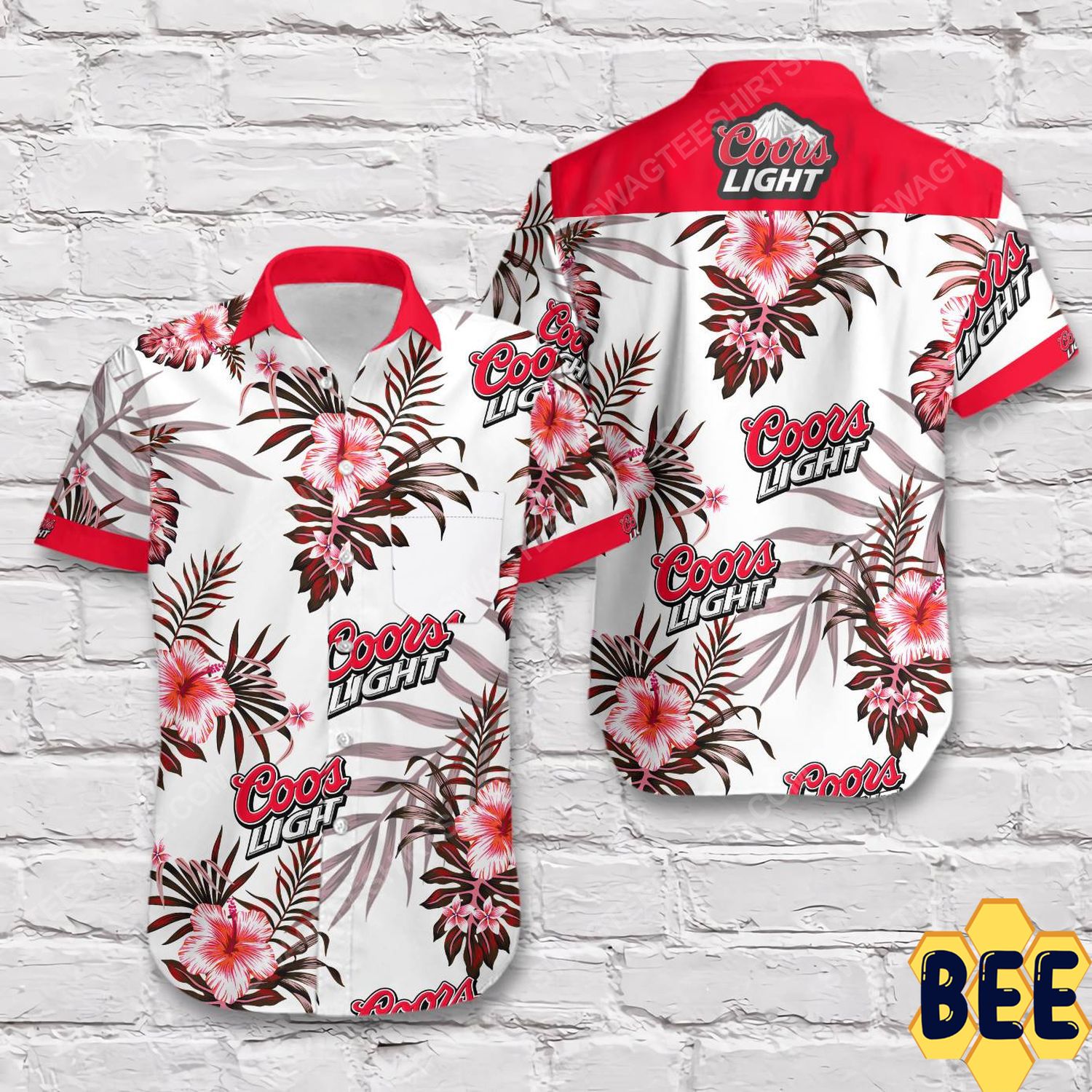 Coors Light Beer Flower Tropical Trending Hawaiian Shirt-1