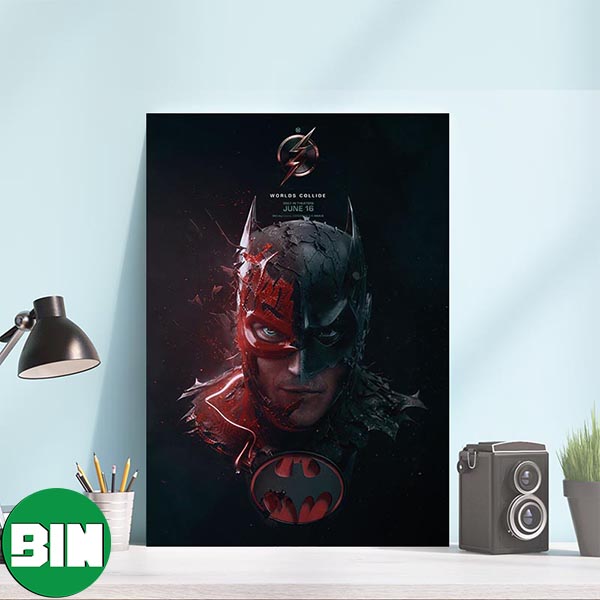 Batman Keaton X The Flash Awesome Poster The Flash Dceu Movies Decorations Poster