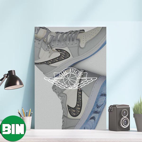 Travis Scott Air Jordan 1 X Dior Nice Kicks Decor Canvas