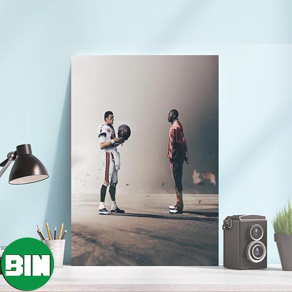 Who Is The All Time Goat Tom Brady Or Michael Jordan Decorations Poster