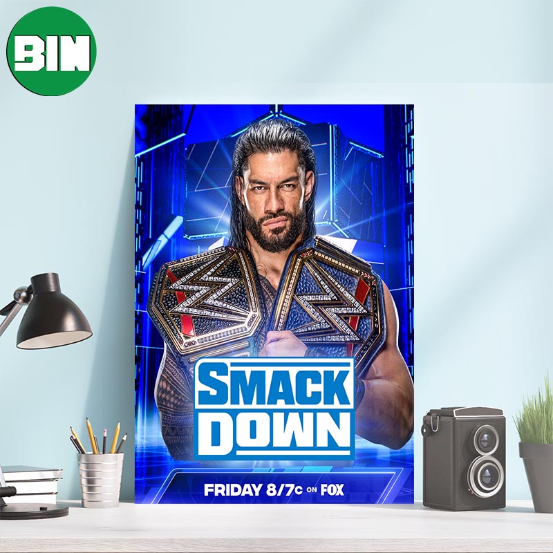 Wwe Smackdown Roman Reigns Wwe Champions Poster