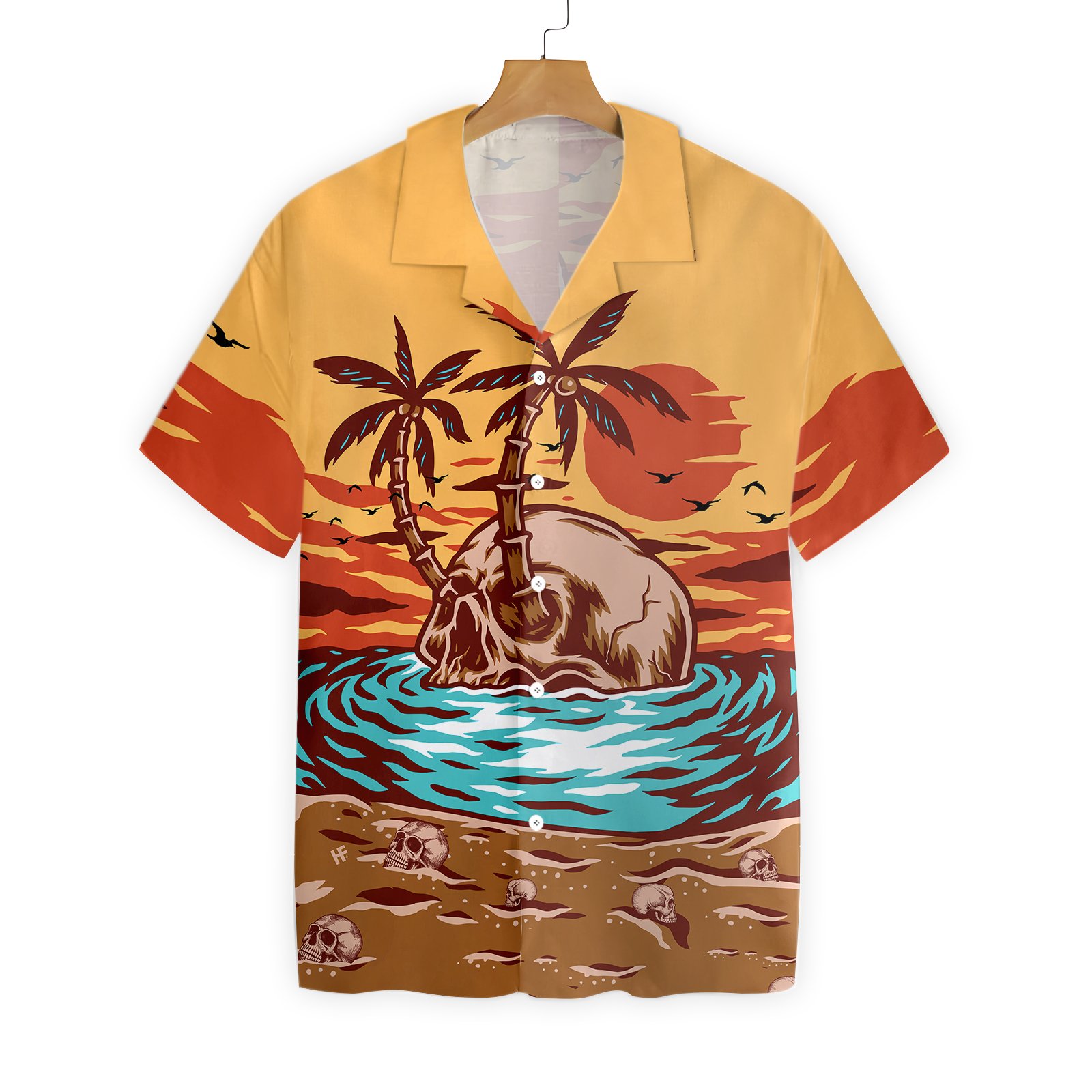 Skull Summer Beach Ez22 2710 Hawaiian Shirt