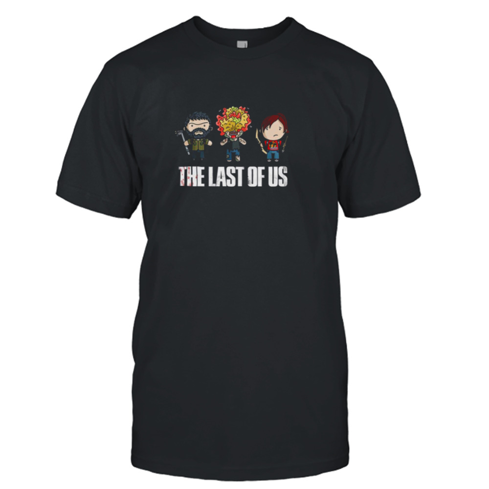 The Last Of Us Ellie And Joel And Clicker Chibi shirt
