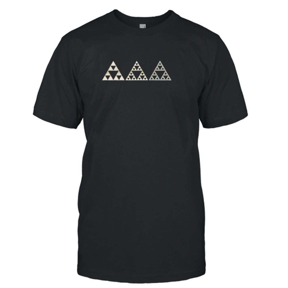 Sierpinski Triangle Mathématiques Fractale shirt