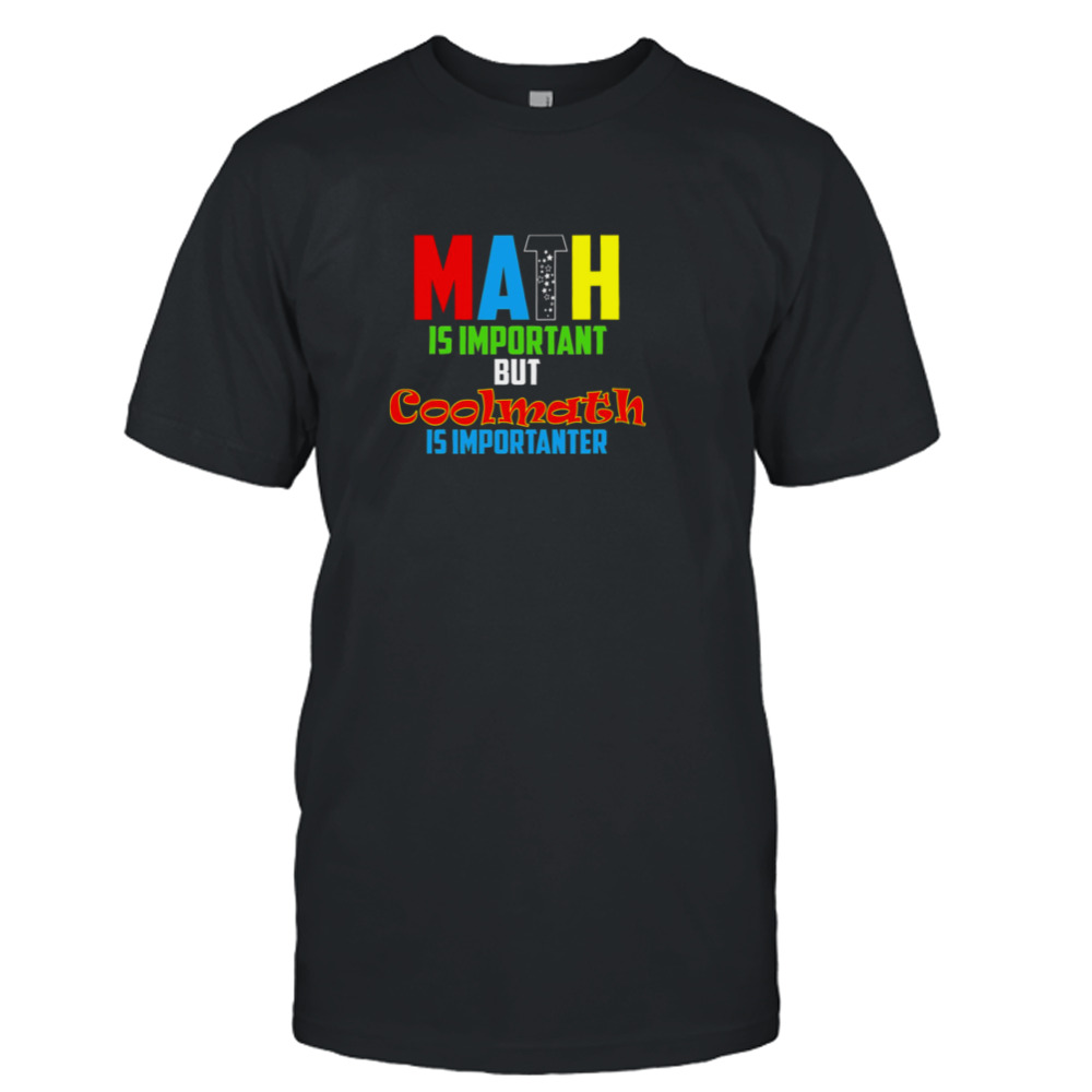 Math Is Important But Coolmath shirt