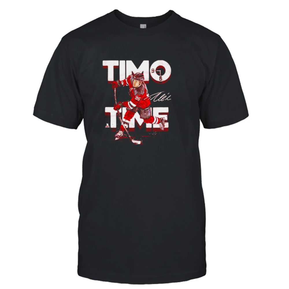 Timo Meier New Jersey Timo Time signature shirt