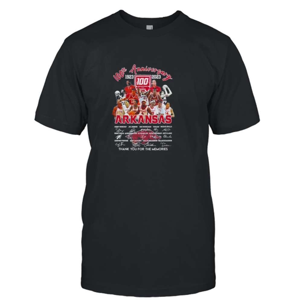 100th Anniversary 1923 – 2023 Arkansas Thank You For The Memories T-Shirt
