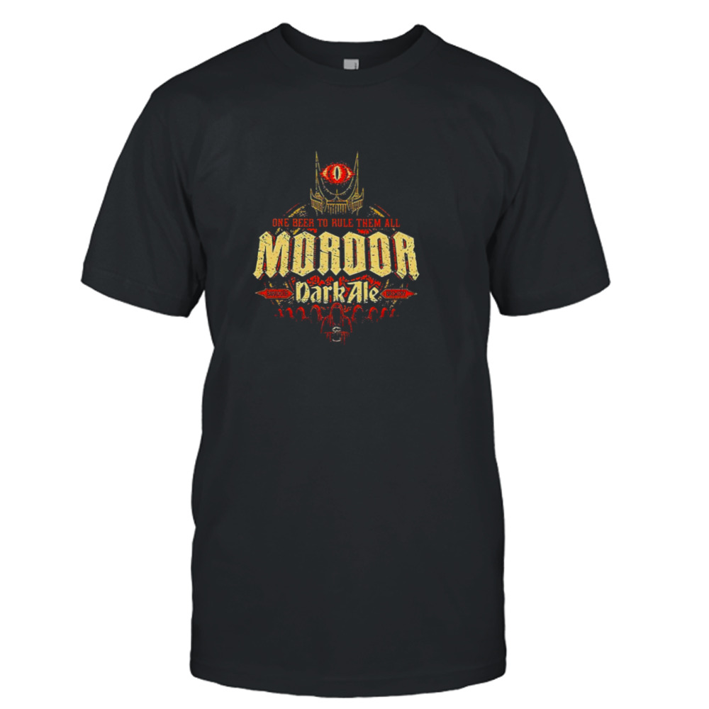 Mordor Dark Ale one beer to rule them all shirt