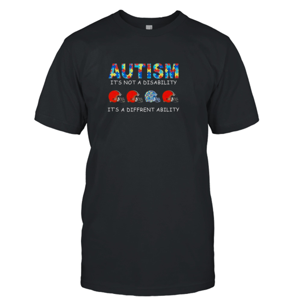Cleveland Browns Autism It’s Not A Disability It’s A Different Ability shirt