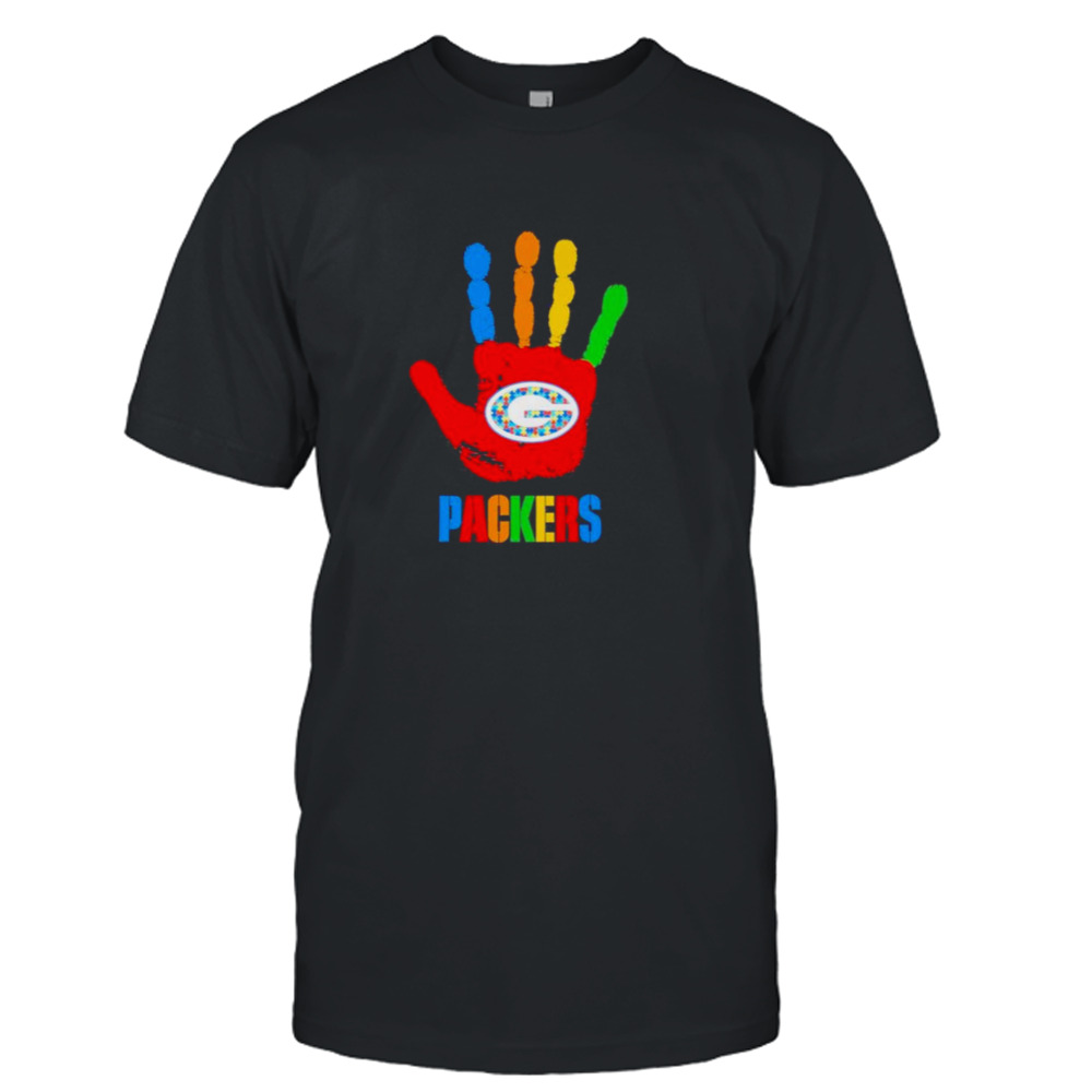 Green Bay Packers Hand Autism 2023 NFL shirt