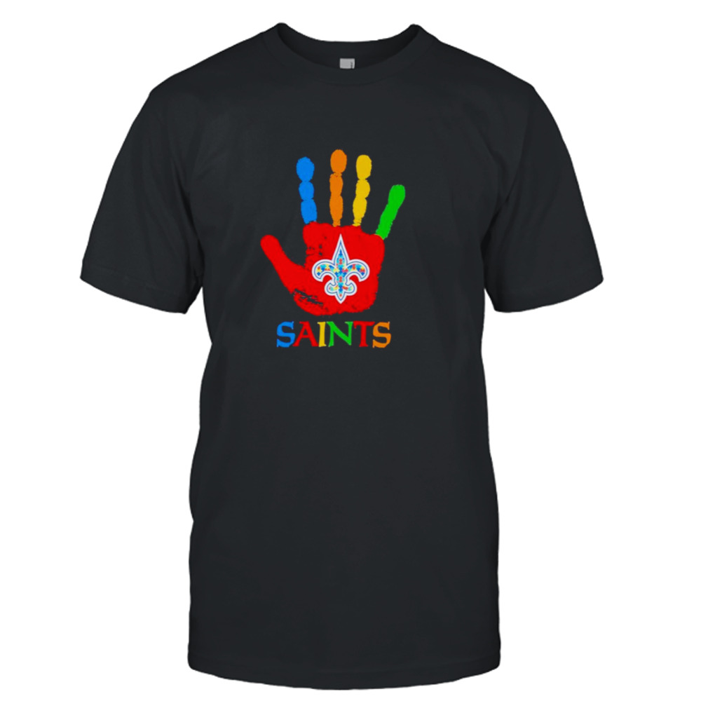 New Orleans Saints Hand Autism 2023 NFL shirt