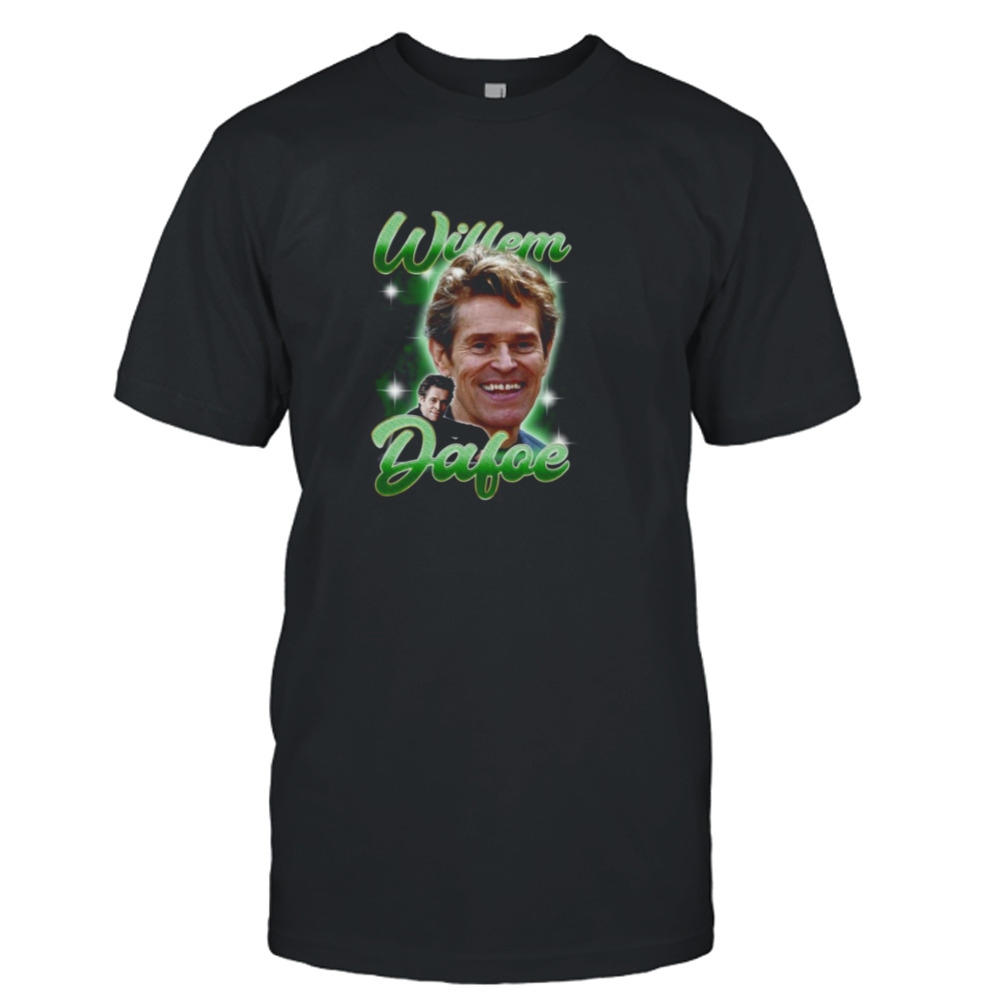 Willem Dafoe 90s Vintage Bootleg Design Green Golbin shirt