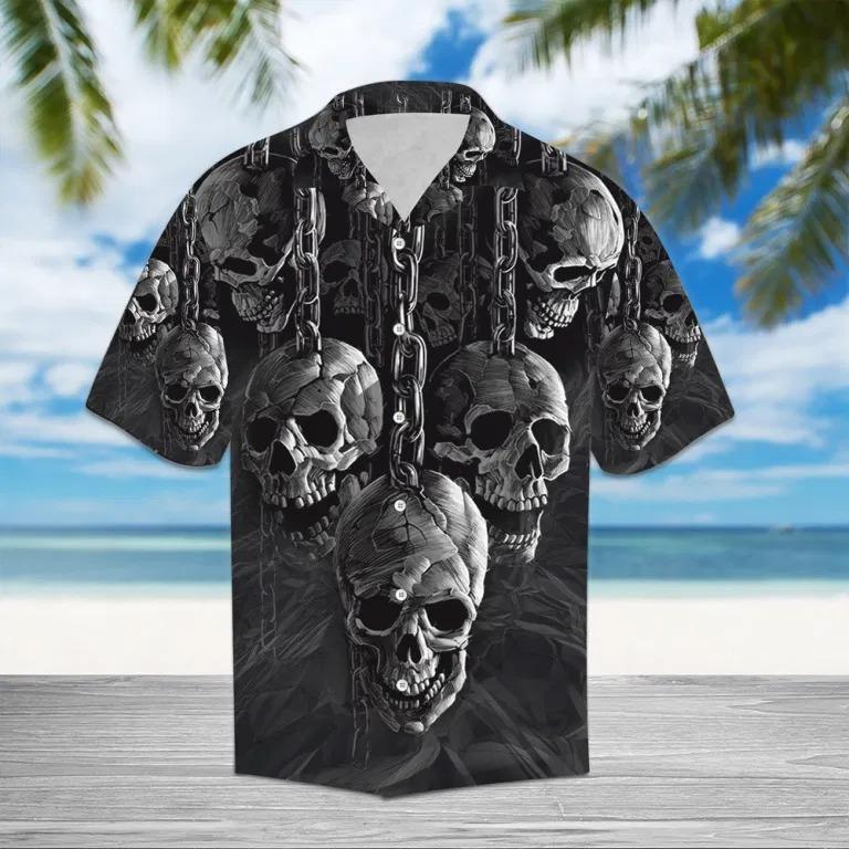 Chained Skull Hawaiian Shirt Unisex
