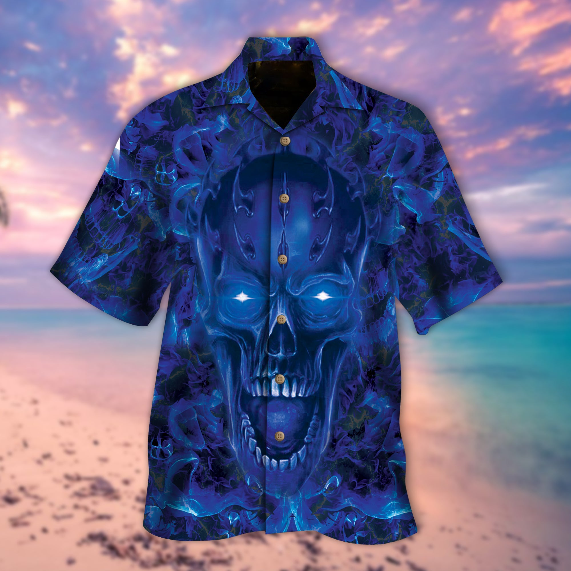 Skull Hawaiian Shirt – Mc0100-1