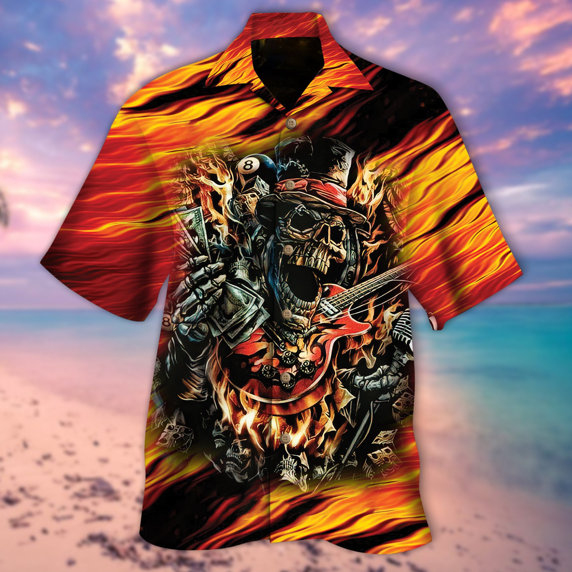 Skull Hawaiian Shirt – Mc096-1