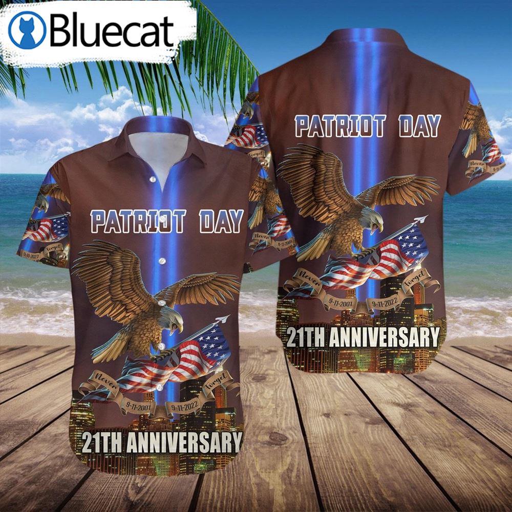 21th Aniversary Patriot Day 911 American Flag Hawaii Shirt