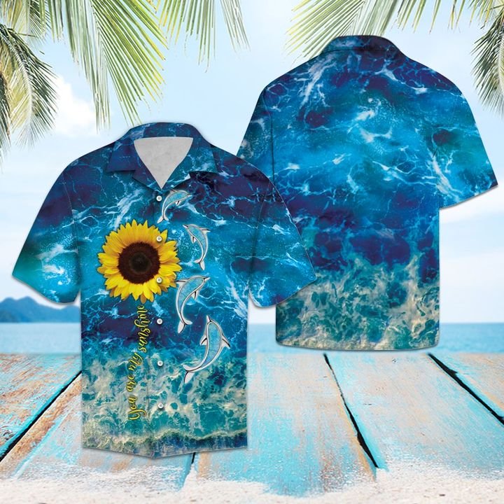 Dolphin You Are My Sunshine Hawaiian Shirt