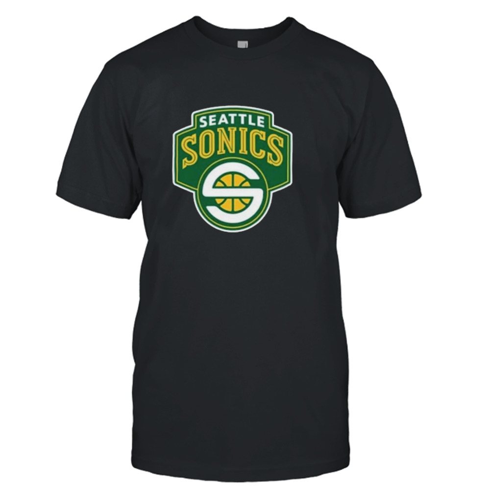 Simply Seattle Seattle Supersonics Black Logo Shirt