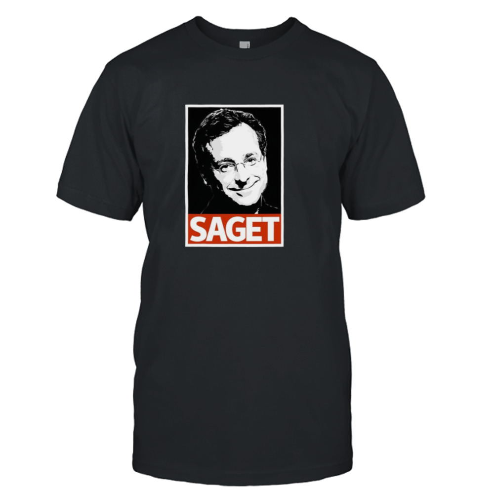 Black And White Graphic Bob Saget shirt