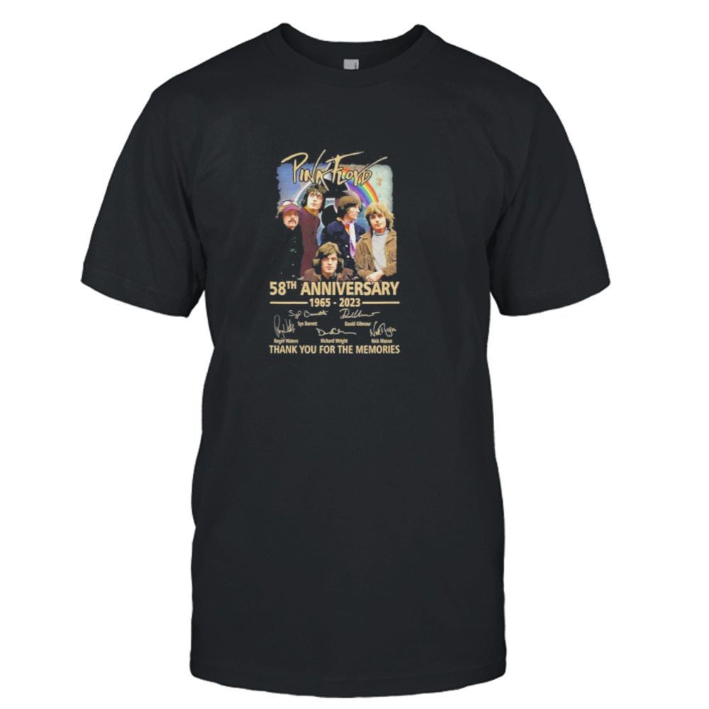 Pink Trord 58th Anniversary 1965 – 2023 Thank You For The Memories Signatures Shirt