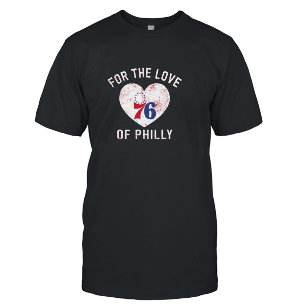 Philadelphia 76ers For The Love Of Philly Mantra Heart Girls shirt