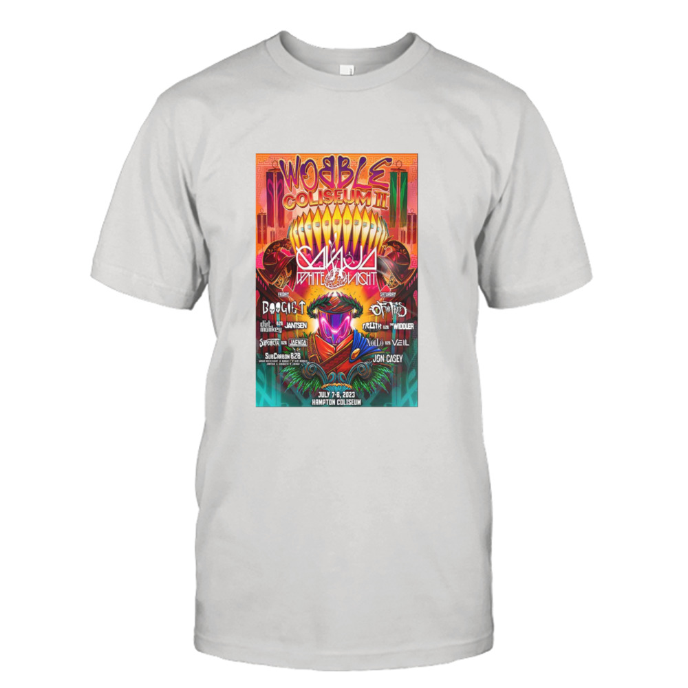 Wobble july 7 and 8 2023 hampton coliseum poster shirt