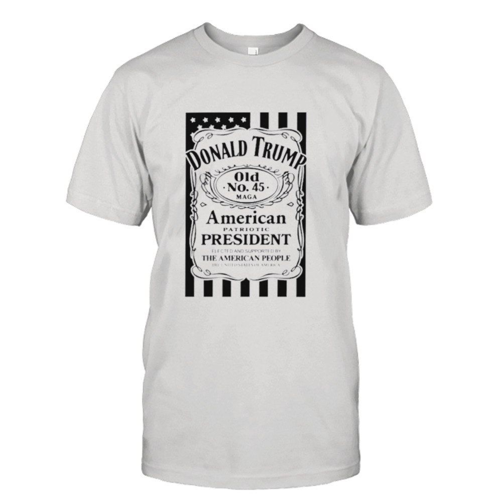 Donald Trump old No 45 Maga American patriotic president shirt