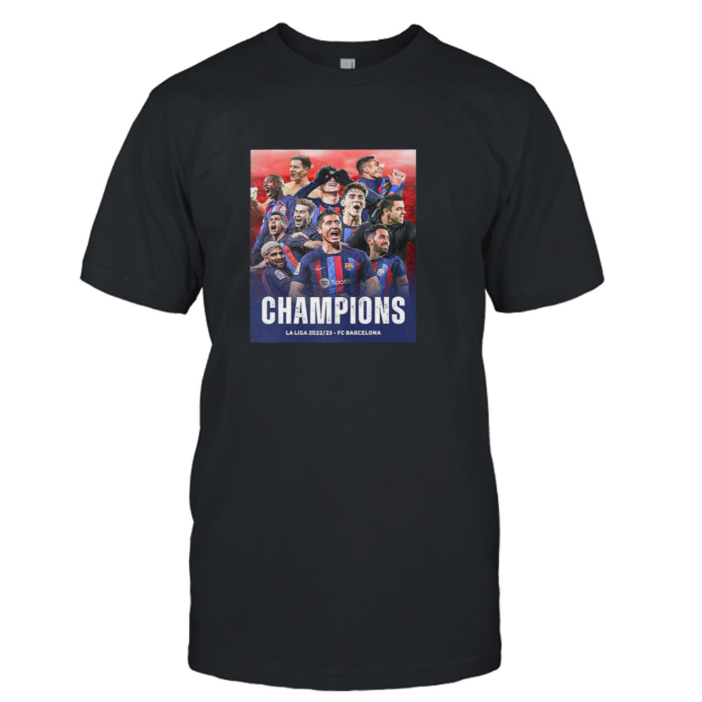 FC BARCELONA THE CHAMPIONS OF SPAIN T-Shirt