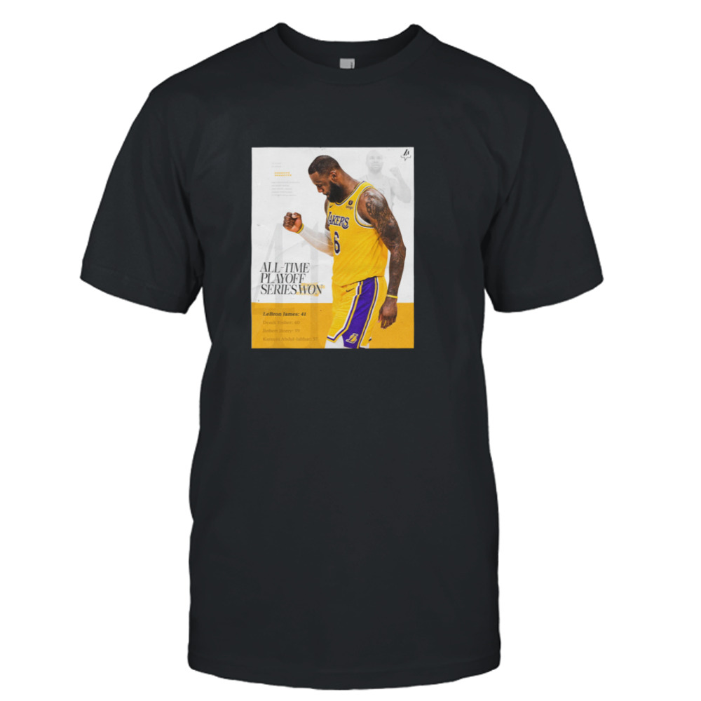 LeBron James Los Angeles Lakers Players Repping Purple And Gold Continue to Make Playoff History T-Shirt