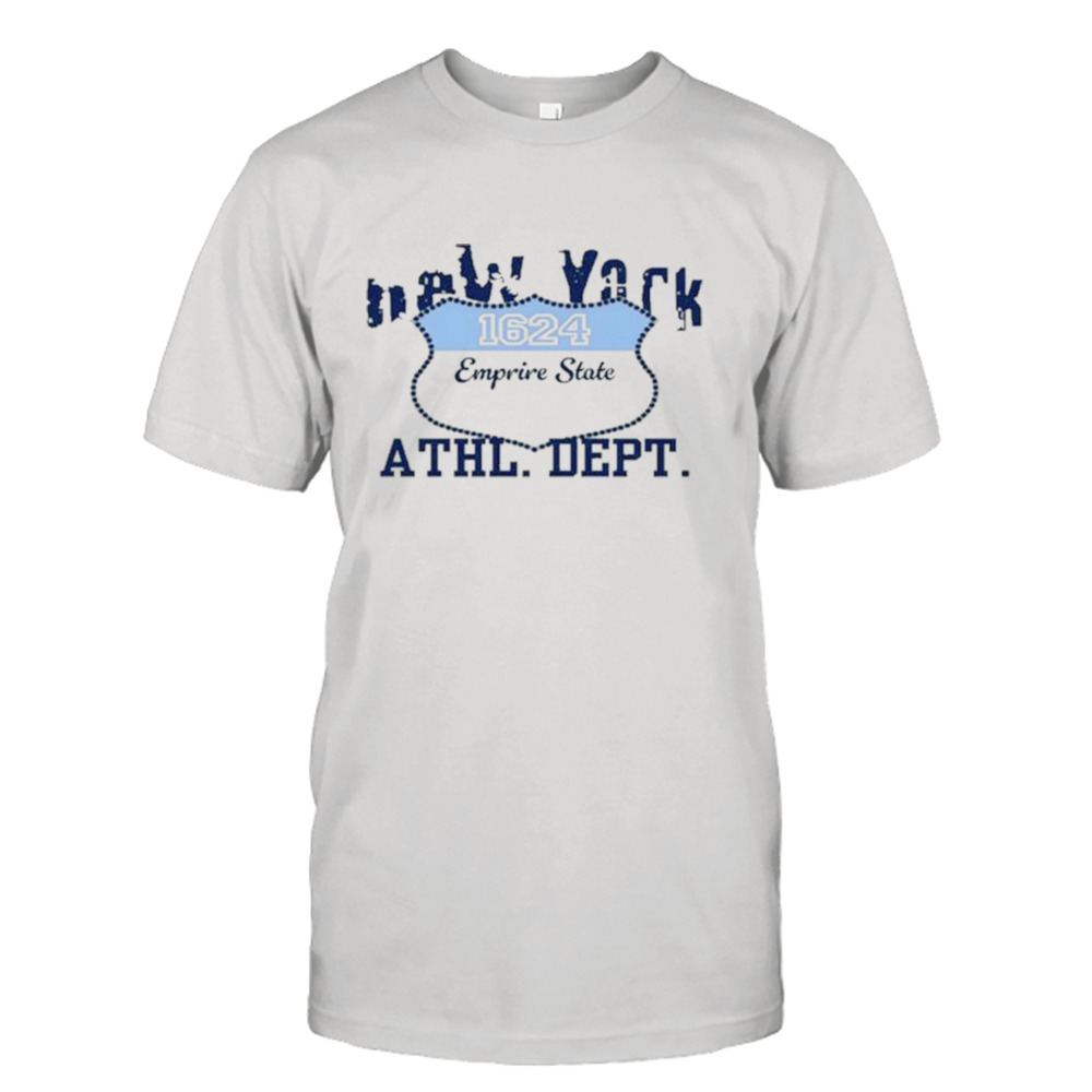 amp Kai Wearing New York 1624 Empire State Athl Dept Shirt