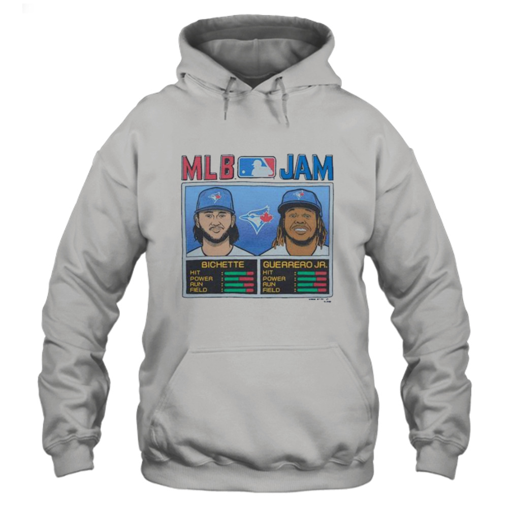 MLB Jam Toronto Blue Jays Bichette And Guerrero Jr Retro Shirt