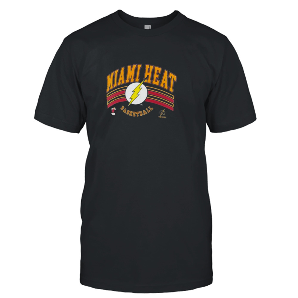 Miami Heat Fanatics Branded DC The Flash Basketball Graphic T-Shirt