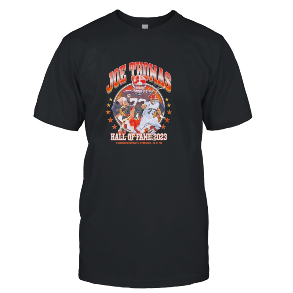 Cleveland Browns Joe Thomas Hall Of Fame 2023 Signature Shirt
