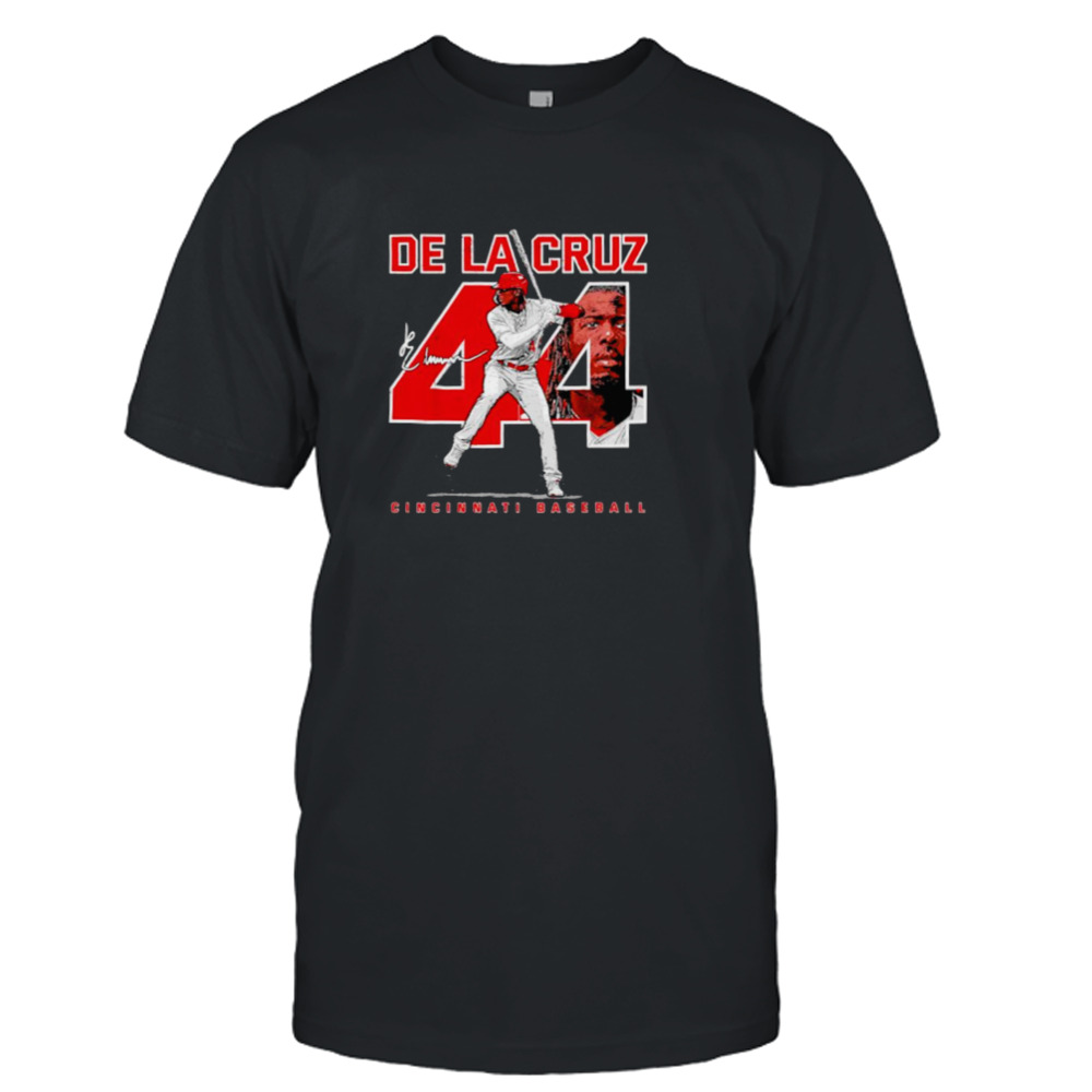 De La Cruz Cincinnati Baseball number 44 signature shirt