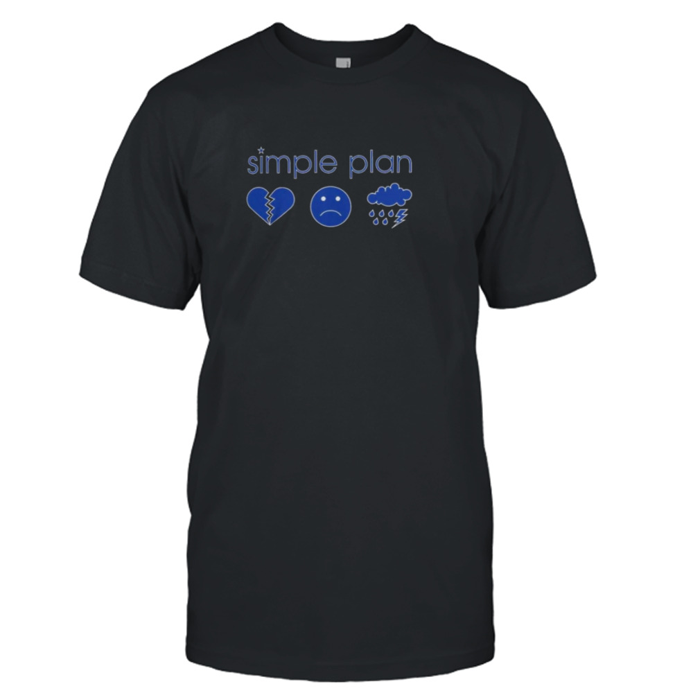 Simple Plan Vintage 3 Icon Logo Shirt