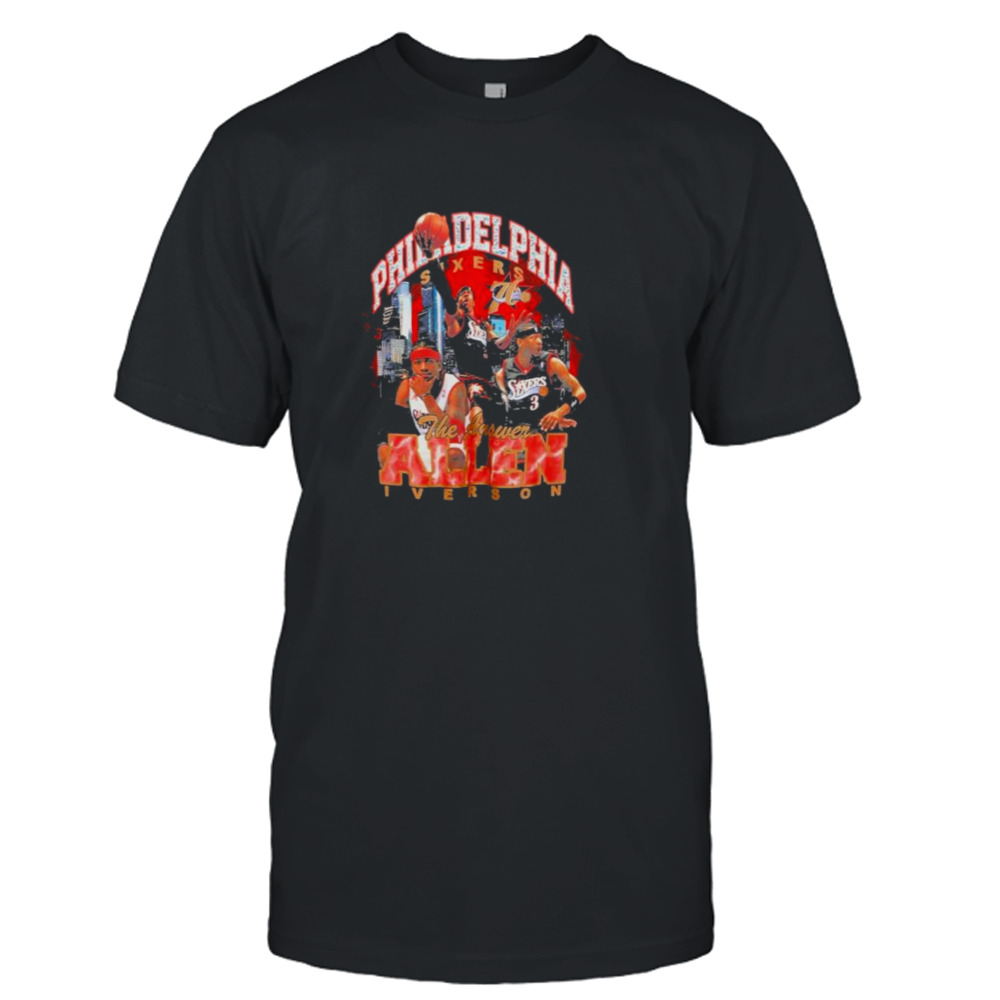 Allen Iverson Philadelphia 76ers Mitchell & Ness Hardwood Classics Bling Concert Player T-Shirt