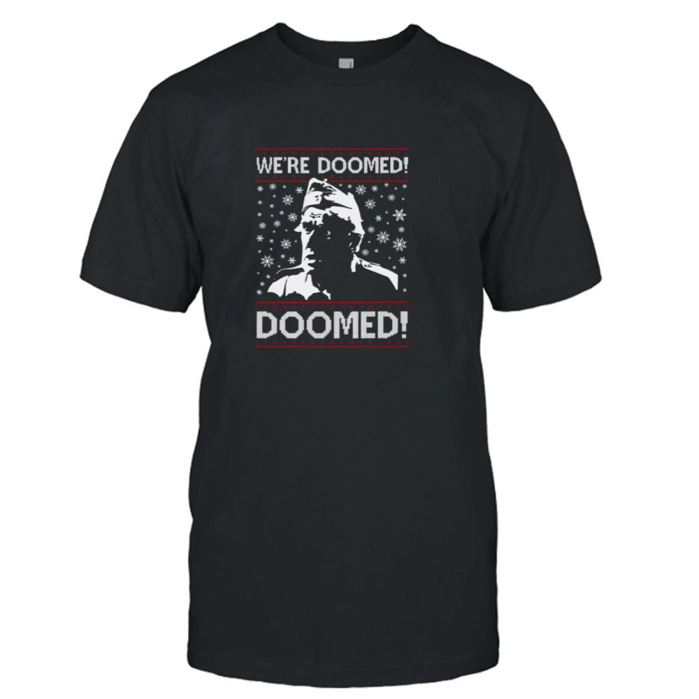 Dads Army We’re Doomed Christmas Knit Pattern shirt