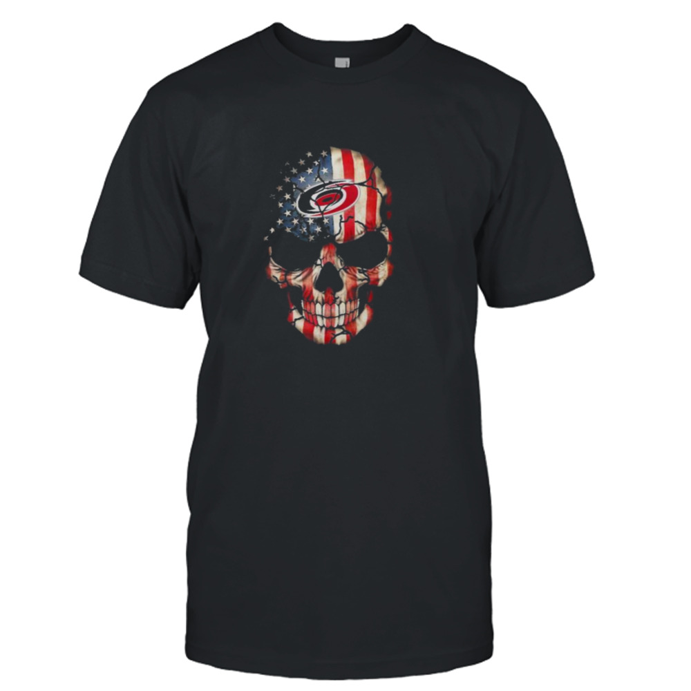American Flag Skull Carolina Hurricanes 2023 shirt