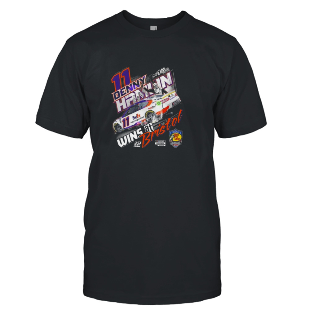 Denny Hamlin Joe Gibbs Racing Team Collection Black 2023 Race Winner Shirt