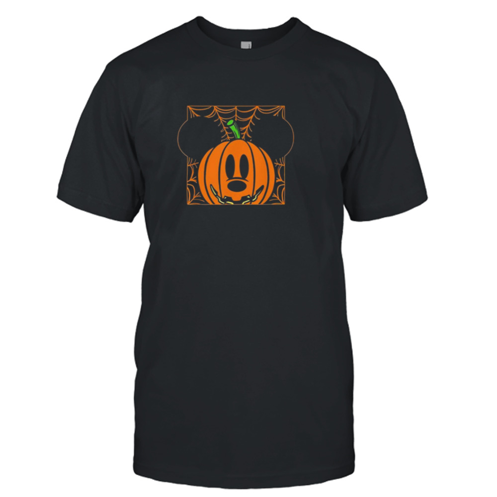 Disney mickey mouse pumpkin web halloween shirt