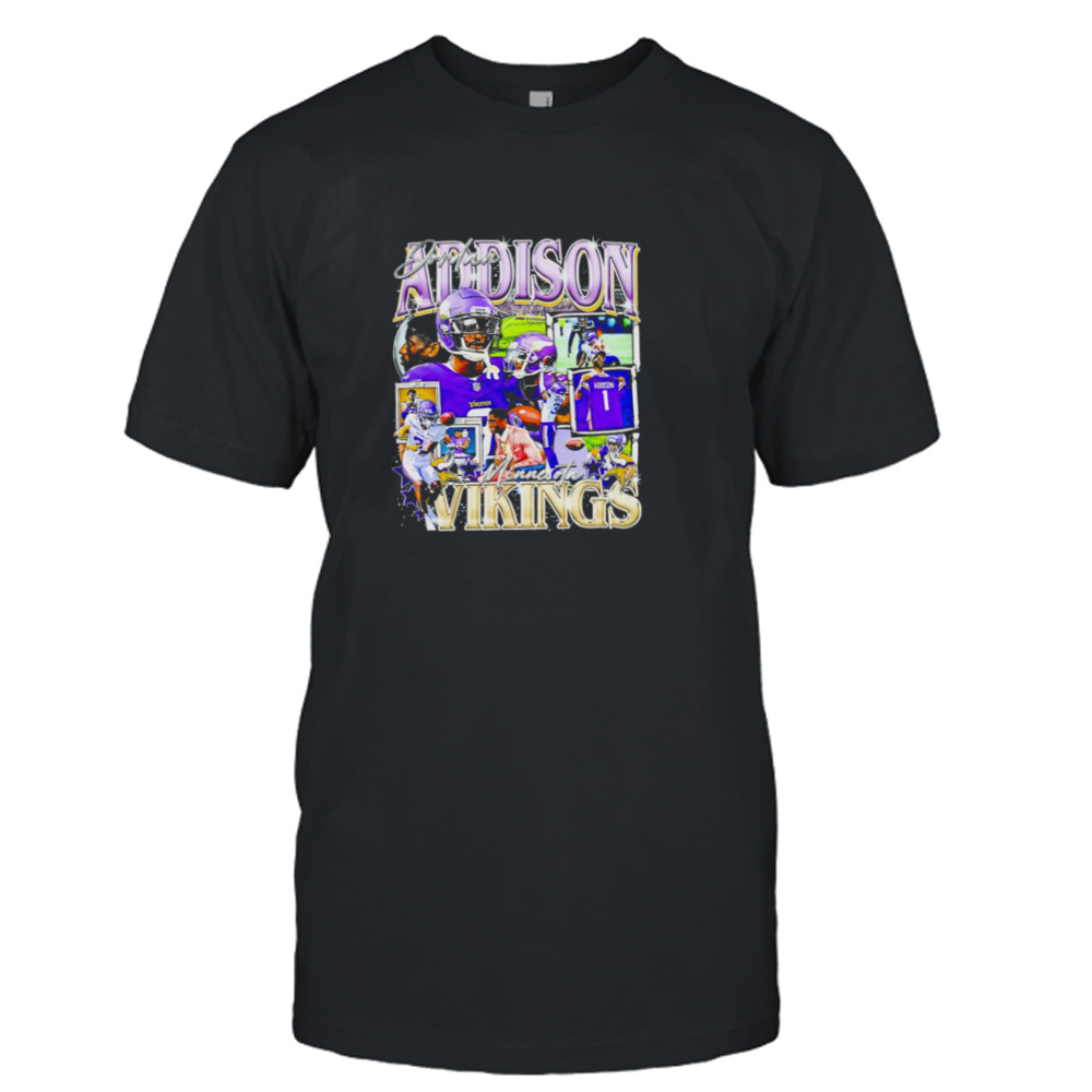 Jordan Addison Minnesota Vikings retro shirt