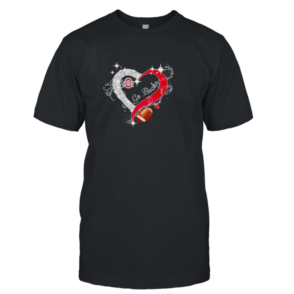 Ohio State Buckeyes go bucks diamond heart shirt